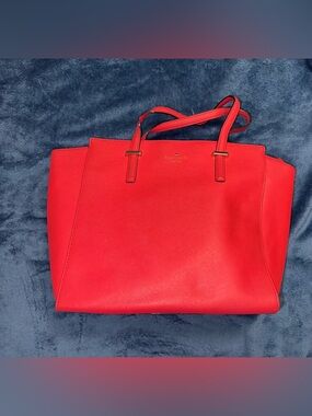 kate spade Red Leather Tote Bag